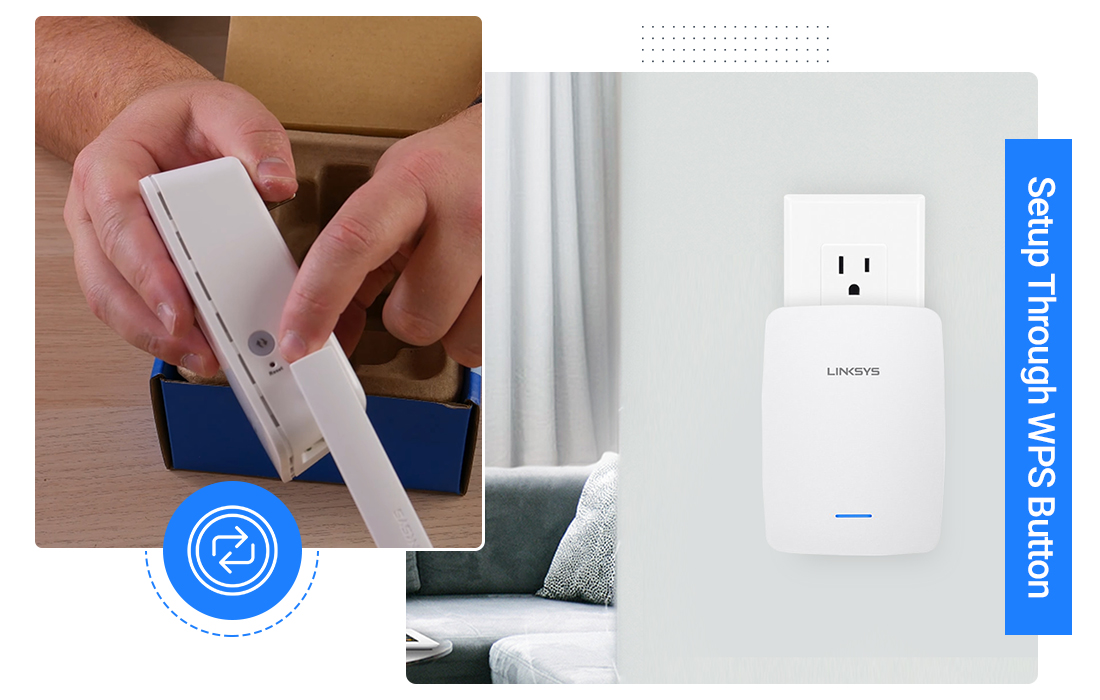 WiFi Linksys Extender Setup through WPS Button