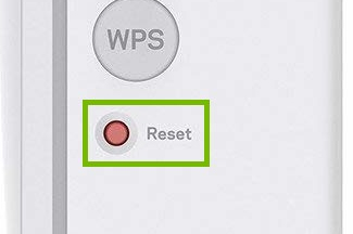 Press the reset button properly to Reset Linksys WiFi Extender